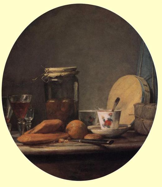 Jar of Apricots, 1758 - Jean Siméon Chardin