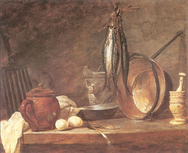 Still life: Fast Day Menu, 1731 - Jean Siméon Chardin