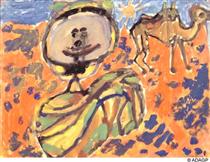 Arab camel saddled - Jean Dubuffet