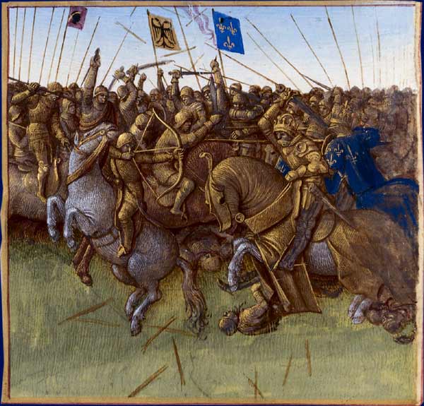 A re-imagination of Louis III and Carloman's 879 victory over the vikings, c.1481 - Jean Fouquet