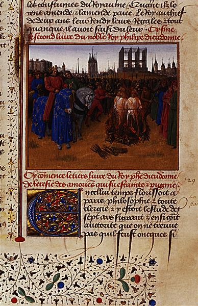 Conviction and punishment supporters of Amaury de Chartres, 1455 - 1460 - Jean Fouquet
