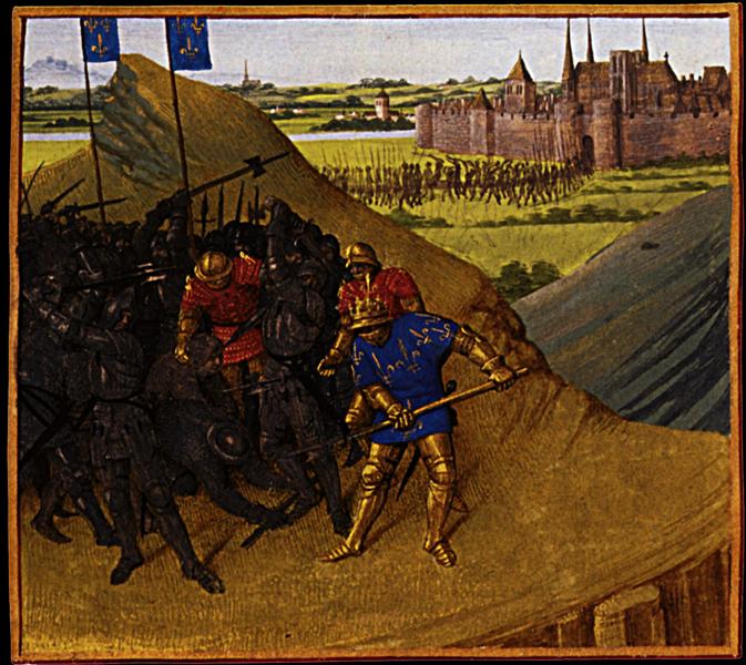Victory of Henry I on his brother Robert, 1455 - 1460 - Жан Фуке