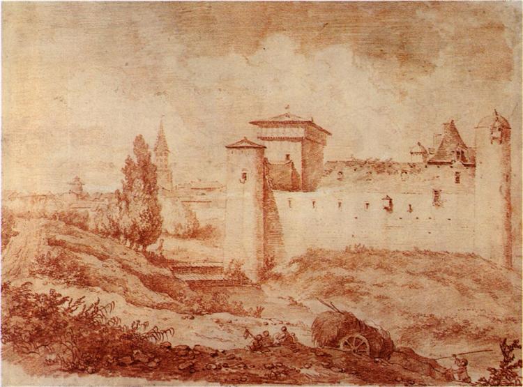 Castle Nègrepeliss, c.1773 - Jean-Honore Fragonard