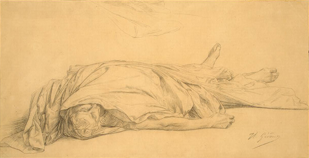 The Dead Caesar, c.1859 - Жан-Леон Жером