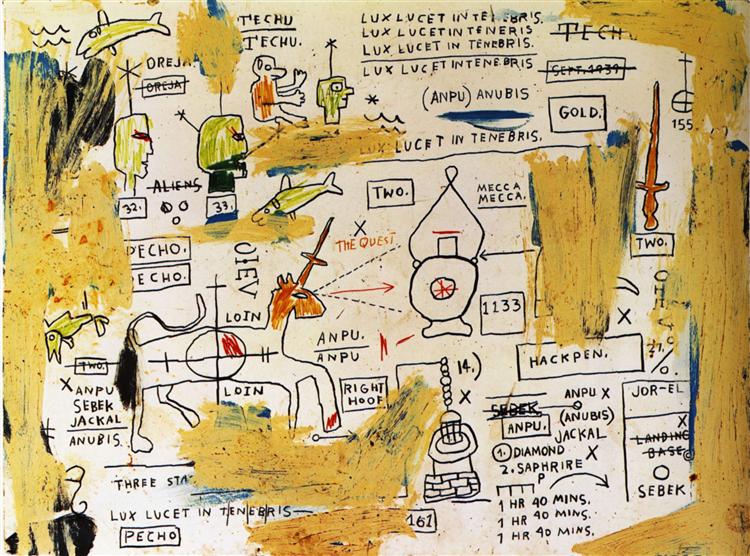 Techu-Anpu, 1983 - Jean-Michel Basquiat
