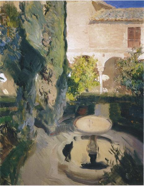 Garden of Lindaraja, 1909 - 霍金‧索羅亞