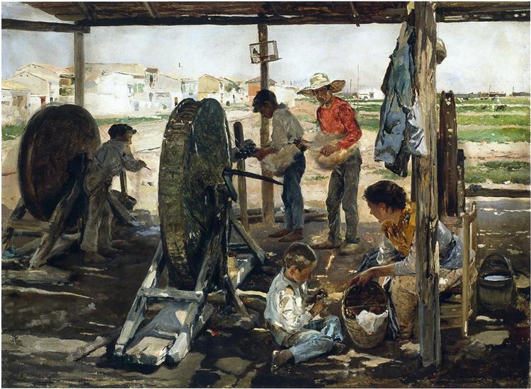 Ropemakers, 1893 - Хоакін Соролья