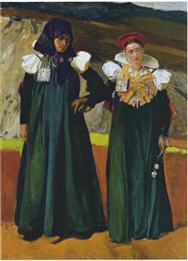 Traditional dress from the Anso Valley - Joaquín Sorolla