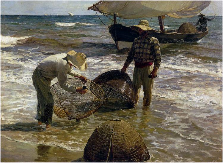 Valencian fisherman, 1897 - 霍金‧索羅亞