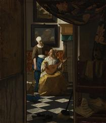 La Lettre d'amour - Johannes Vermeer