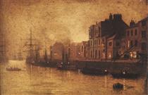 Evening, Whitby Harbour - John Atkinson Grimshaw