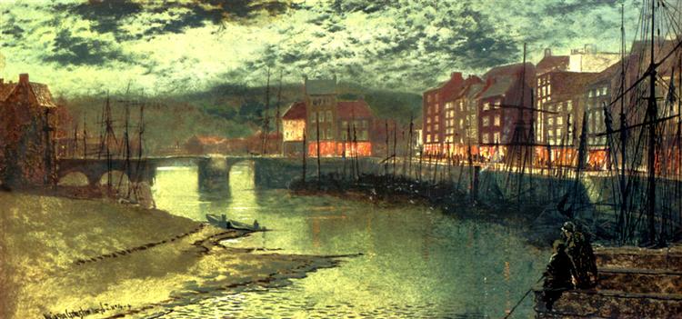 Whitby Docks, 1876 - Джон Эткинсон Гримшоу