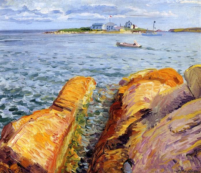 Wonson's Rocks and Ten Pound Island, 1915 - Джон Френч Слоан