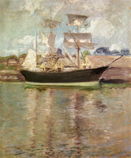 Gloucester Schooner, c.1900 - Джон Генрі Твахтман (Tуоктмен)