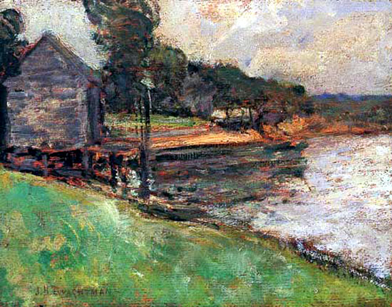 Landscape, 1878 - Джон Генри Твахтман (Tуоктмен)