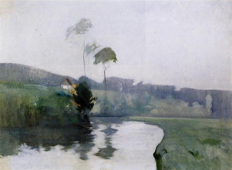Springtime, c.1884 - Джон Генри Твахтман (Tуоктмен)
