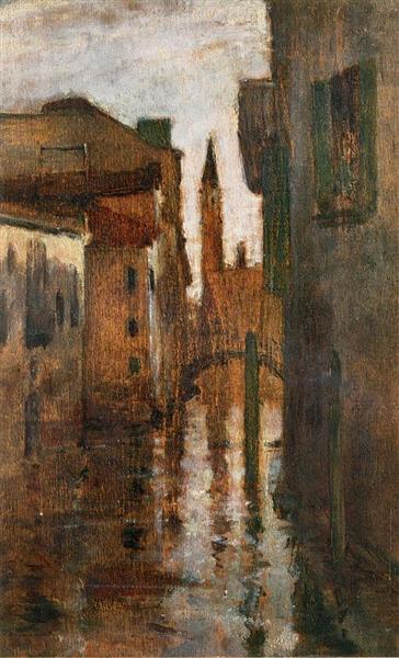The Campanile, Late Afternoon - John Henry Twachtman