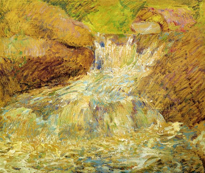 Waterfall, Greenwich, c.1896 - c.1899 - Джон Генри Твахтман (Tуоктмен)