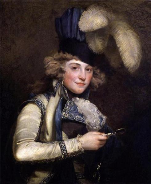 Portrait of Dorothy Jordan as Hypolita, 1791 - Джон Хопнер