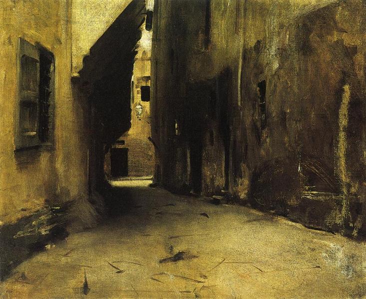 A Street in Venice, c.1882 - 薩金特