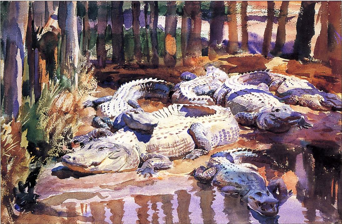 Muddy Alligators, 1917 John Singer Sargent