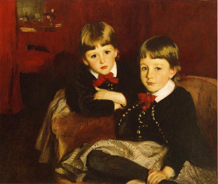 Portrait of Two Children, 1887 - 薩金特
