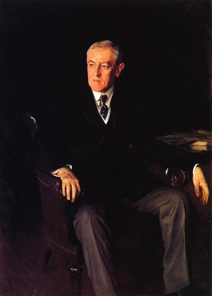 President Woodrow Wilson, 1917 - John Singer Sargent