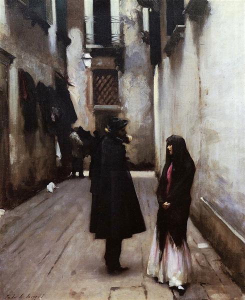 Venetian Street, 1880 - 1882 - John Singer Sargent