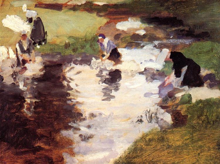 Washerwomen, c.1880 - John Singer Sargent