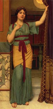 A Pompeian Lady - John William Godward
