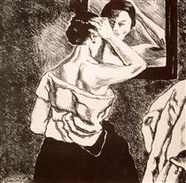 Woman in the Mirror - Хосе Гутьеррес Солана
