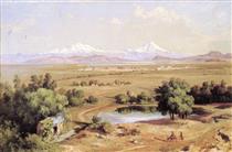 Árboles del pirú del Tepeyac - José María Velasco Gómez