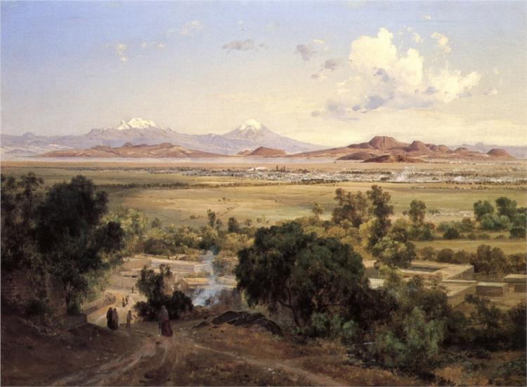 Valle de México desde el cerro de Tepeyac, 1894 - Хосе Марія Веласко