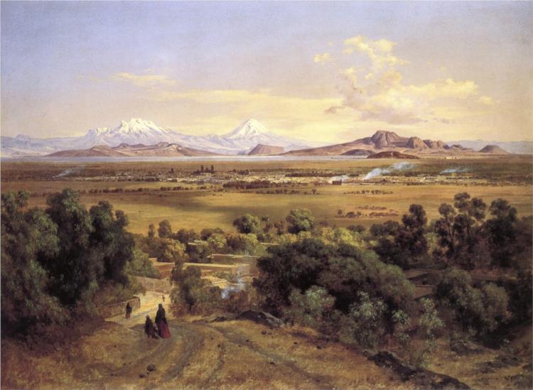 Valle de México desde el cerro de Tepeyac, 1894 - Хосе Мария Веласко
