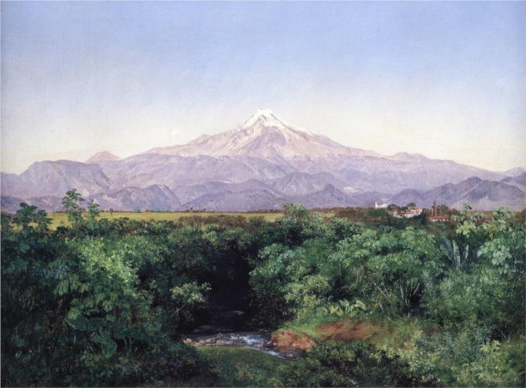 Volcán de Orizaba desde la Hacienda de San Miguelito, 1891 - José María Velasco Gómez