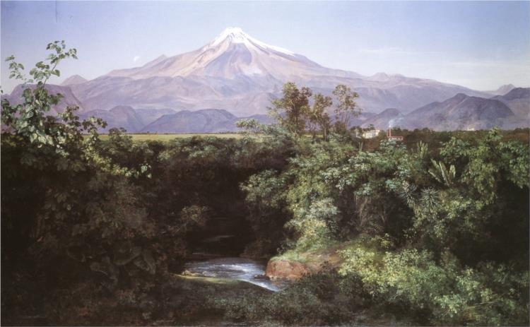 Volcán de Orizaba desde la Hacienda de San Miguelito, 1892 - Jose Maria Velasco