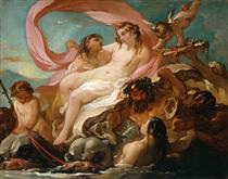 Venus Emerging from the Sea - Joseph-Marie Vien
