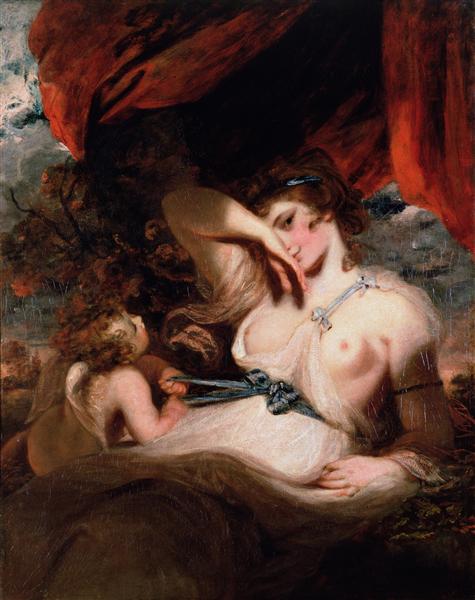 Cupid Unfastening the Girdle of Venus, 1788 - Джошуа Рейнольдс