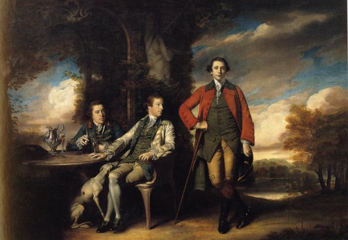 Henri Fane with His Guardians, 1760 - 1762 - 約書亞·雷諾茲