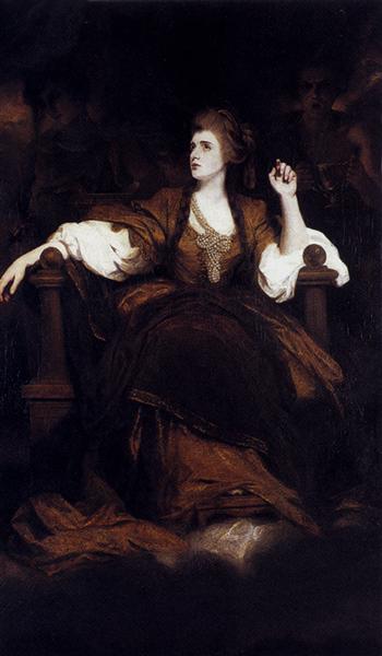Portrait of Mrs. Siddons as the Tragic Muse, 1784 - 約書亞·雷諾茲