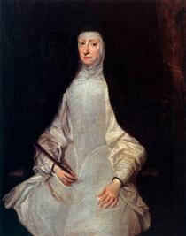 Portrait of Mariana of Austria - Хуан Карреньо де Миранда
