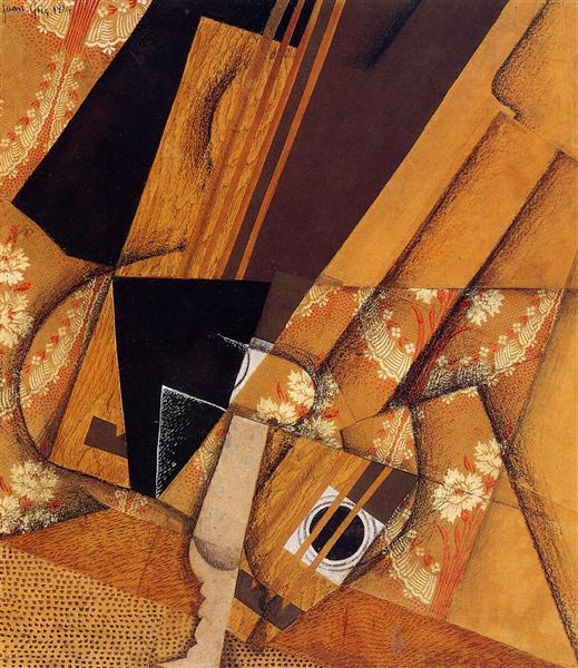 Guitar and Glass, 1914 - Хуан Грис