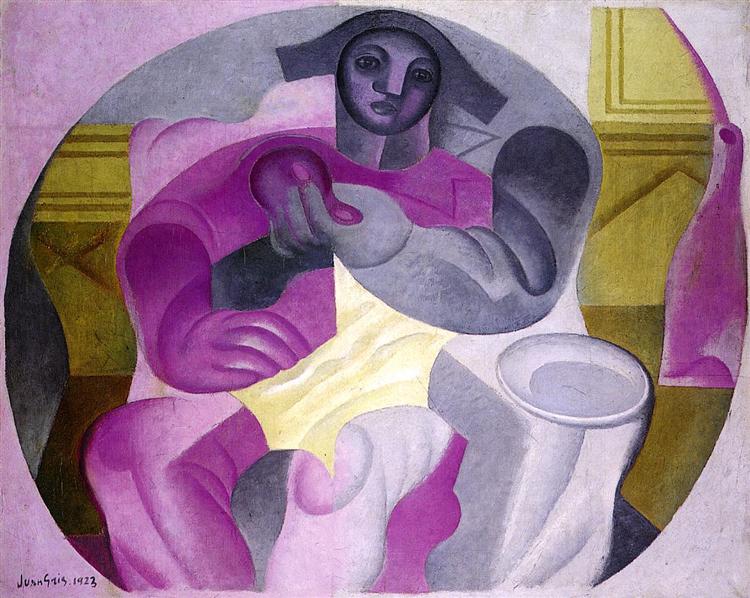 Seated Harlequin, 1923 - Хуан Грис
