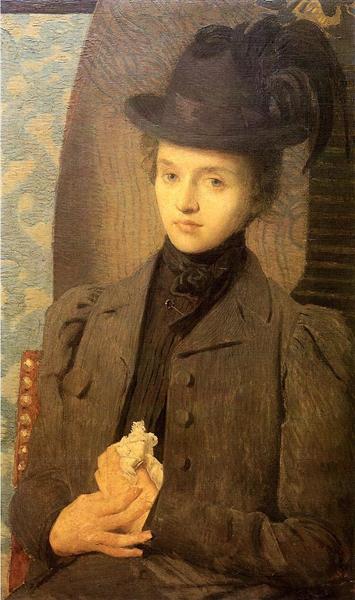 Чорний капелюшок, 1898 - Джуліан Олден Вейр