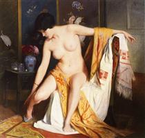 Nude in an Interior - Юліус Леблан Стюарт