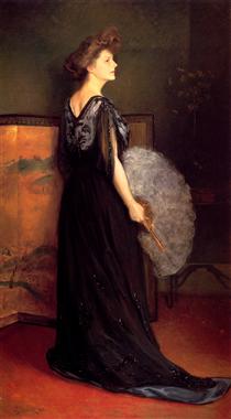 Portrait of Mrs Francis Stanton Blake - Julius Stewart