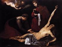 St. Sebastian Tended by the Holy Women - Хосе де Рибера
