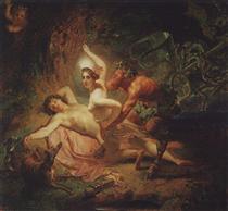 Diana, Endymion and Satyr - Karl Pawlowitsch Brjullow