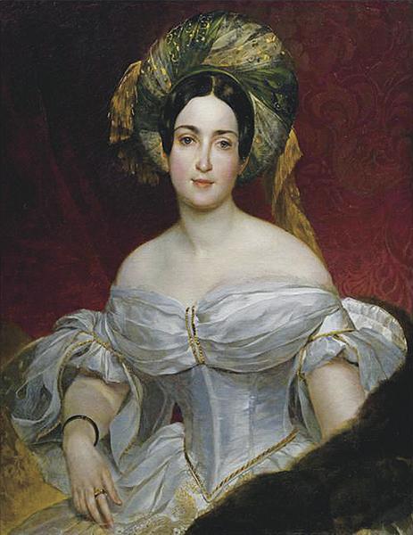 Portrait of Aurora Demidova, 1836 - 1838 - Карл Брюллов