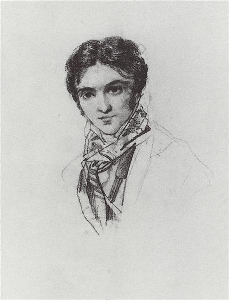 Portrait of F.A. Bruni, 1827 - 1828 - Karl Pawlowitsch Brjullow